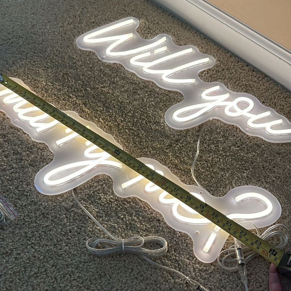 Will you Marry Me ? LED Neon Sign - Picture 10 of 11